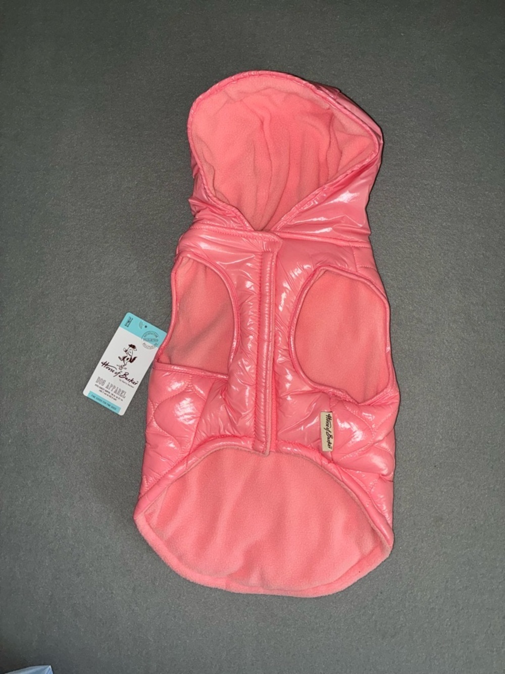 House of Barker by Harry Barker Pink Quilted Dog Jacket NEW - Picture 3 of 10